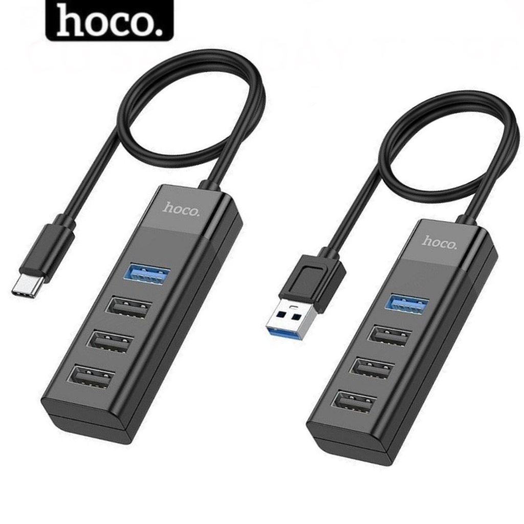 Hub type c và usb 3.0 chính hãng Hoco dùng cho laptop mày tính pc điện thoại andoird ...