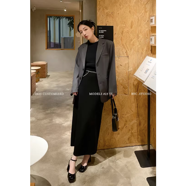 Giày búp bê móng ngựa xỏ mũi cao gót phong cách lolita kiểu gót vuông cho nữ đẹp 2023