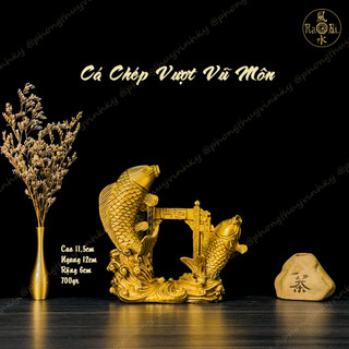 Cá Chép Vượt Vũ Môn 12cm - Tượng Đồng Phong Thủy