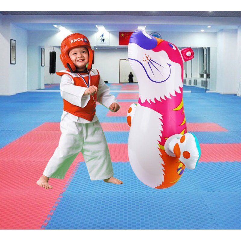 Lật Đật Bơm Hơi Cho Bé Tập Boxing Vui Chơi Phát Triển Vận Động, Phao Hơi Đấm Bốc Cho Trẻ Xả Stress