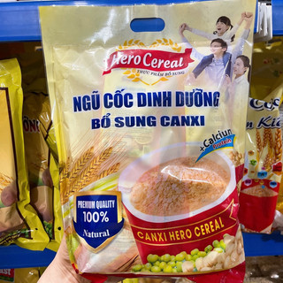 Ngũ cốc dinh dưỡng bổ sung canxi hero cereal 500g 20 gói