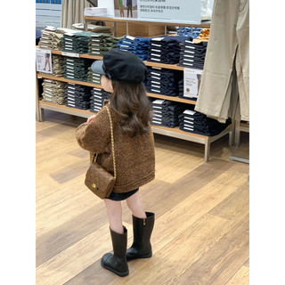 𝒀𝑰𝒀𝑨𝒀𝑨 𝑲𝑰𝑫𝑺 (HQ2366) Áo khoác dạ tweed cá tính cho bé