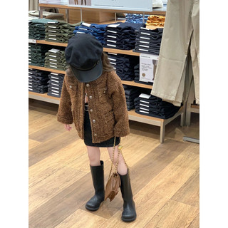 𝒀𝑰𝒀𝑨𝒀𝑨 𝑲𝑰𝑫𝑺 (HQ2366) Áo khoác dạ tweed cá tính cho bé