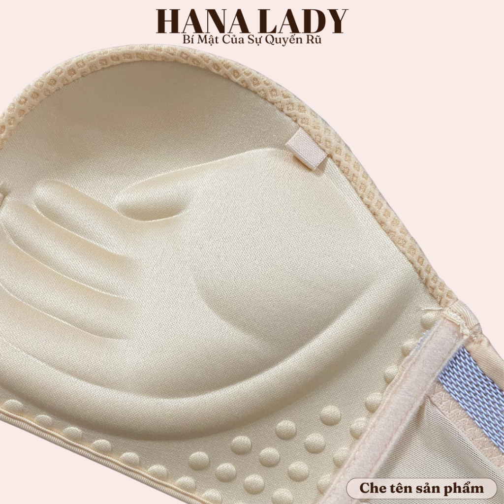 Áo ngực su siêu nâng cúp ngang chống tuột - Áo lót đệm bàn tay dày 3cm nâng độn tạo khe cao cấp