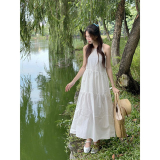 [RÁCH STORE] Đầm Dài Babydoll - Cổ Yếm - Tầng - Cột Nơ Sau - R