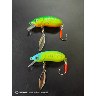 Mồi câu lure cc50, 5cm-6.5gram độ thìa xoay, lưỡi đơn chuyên lóc, sộp, mương, chày - mgth022
