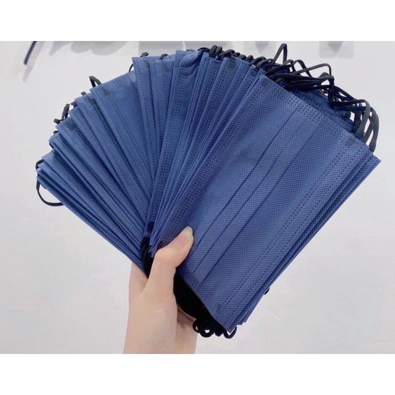 Set 50 cái khẩu trang y tế , Không xù lông
