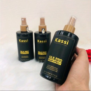 Xịt dưỡng tóc khô xơ KASSI 250ml - Cung cấp độ ẩm bù nước giúp mái tóc suôn mượt giảm tác động nhiệt,khô rối chẻ ngọn .