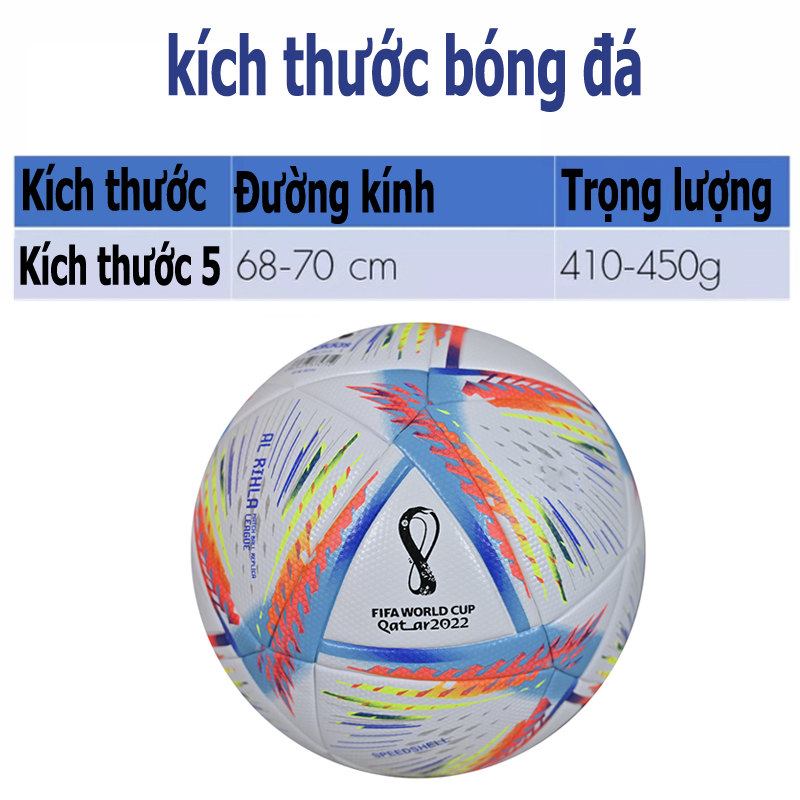Quả bóng đá tiêu chuẩn Loại 3 lớp Banh da số 5 BÓNG ĐÁ SỐ 5 DA CAO CẤP SIÊU PHẨM MỚI