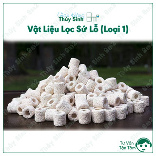 Sứ lỗ trắng, sứ lọc nước, vật liệu lọc hồ cá, hồ thủy sinh | 8m2