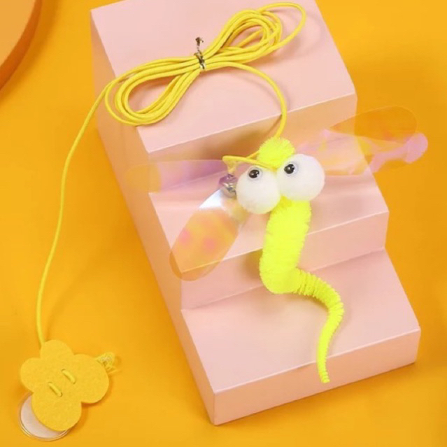 Cần câu mèo dán tường