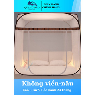 Màn mùng chụp tự bung người lớn đỉnh vuông cao cấp - Màn chụp đỉnh vuông Quang Bảo