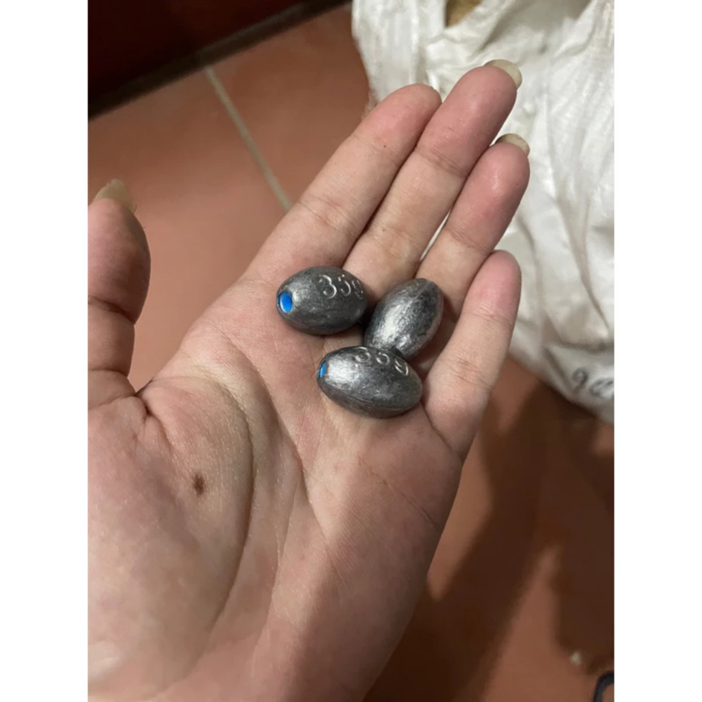 Chì tròn xuyên tâm có lõi nhựa chống xước cước_nhiều size