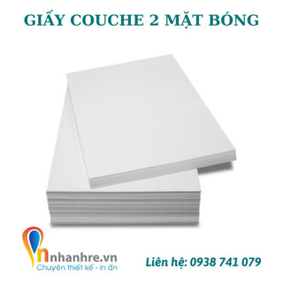 50 tờ giấy couche 2 mặt bóng khổ | giấy couche không phù hợp cho in mực nước - innhanhre.vn