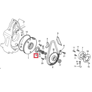 Phốt mâm lửa Wave / Dream / Future 1 . Honda Thái Lan ( 91201-GB4-691 )