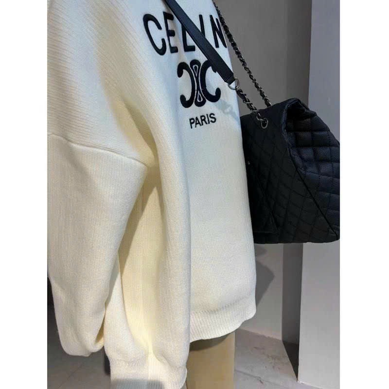 Áo cardigan Len CELINE Paris hàng QC cao cấp form rộng tay bồng cực xinh | BigBuy360 - bigbuy360.vn