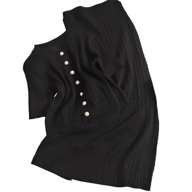 Set váy len dài siêu xịn hàng QC cao cấp