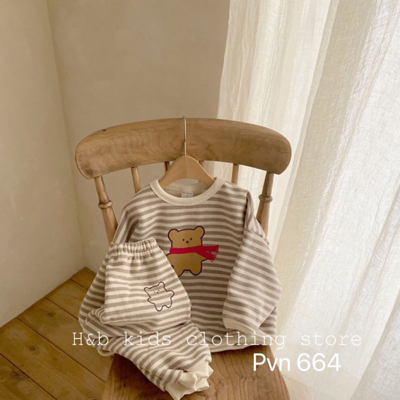 GẤUNƠĐỎ Bộ nỉ cho bé mã 5065