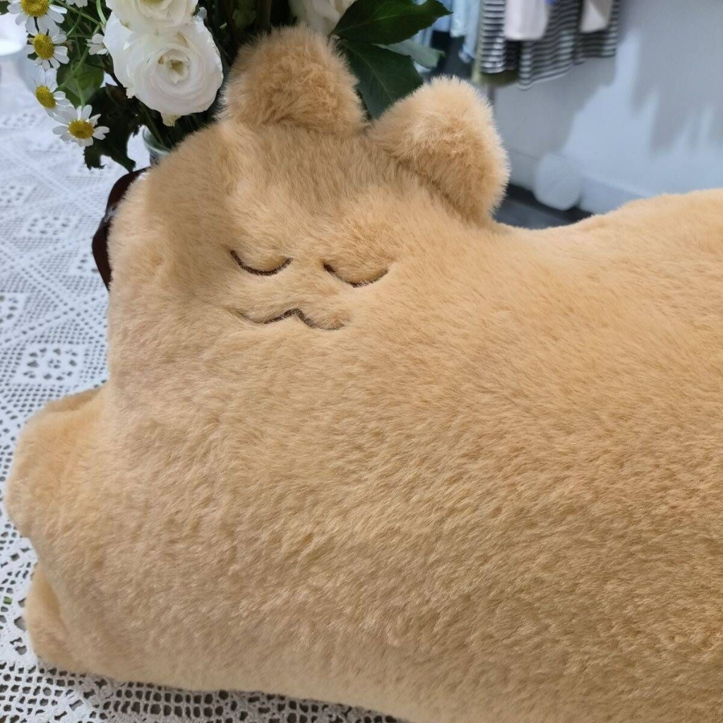 Gối Ôm Dài Hình Thỏ / Mèo Đáng Yêu Mềm Mại