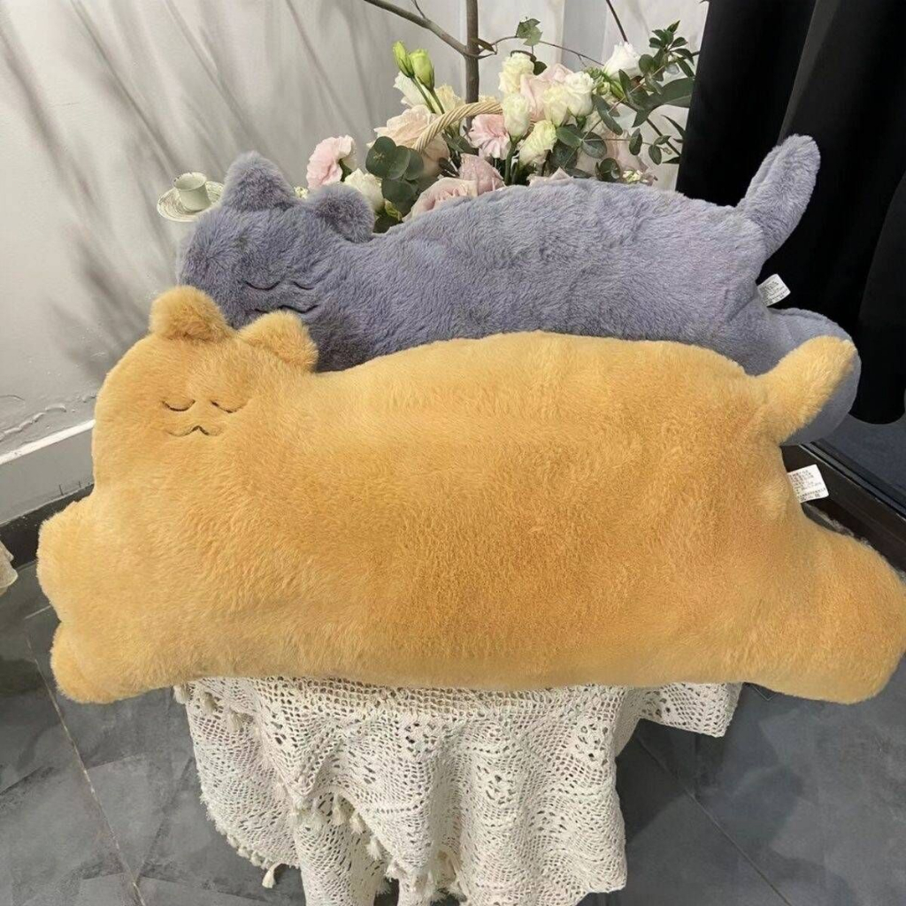 Gối Ôm Dài Hình Thỏ / Mèo Đáng Yêu Mềm Mại