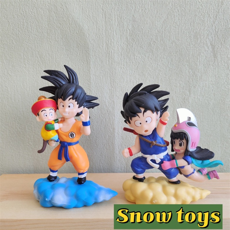 Mô hình Dragon Ball - Mô hình Son Goku Gohan cưỡi mây Bulma Chi Chi Yamcha Quy lão Kame Puar Tao Pai Pai Krillin Songoku
