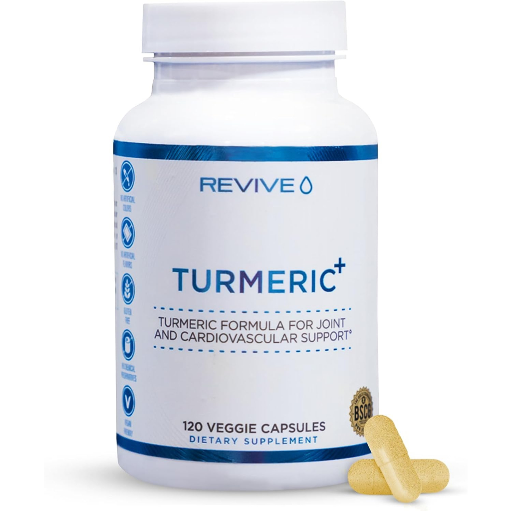 REVIVE Turmeric+ 120 viên : Tăng cường hệ miễn dịch, chống viêm by CBUM