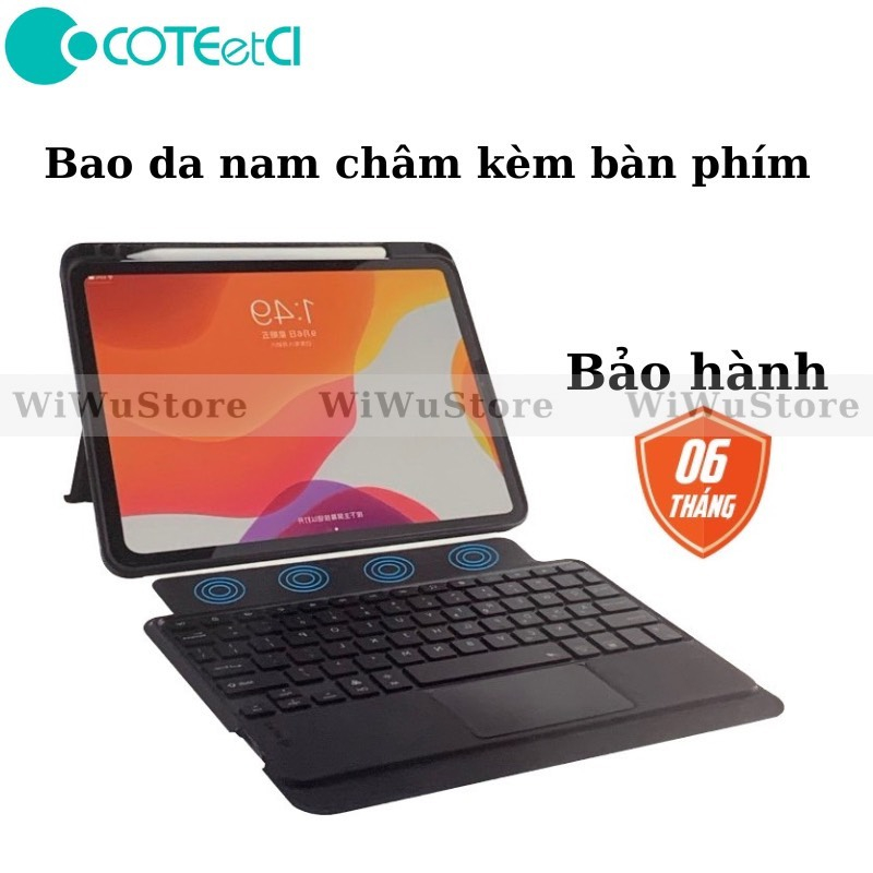 Bao da bàn phím kèm TouchPad cho IPad Mini 6. Chính hãng COTECI Magnet Keyboard Case. Giá rẻ hủy diệt
