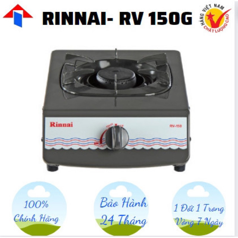 -Bếp gas Rinnai RV-150G Hàng Chính Hãng Rinnai