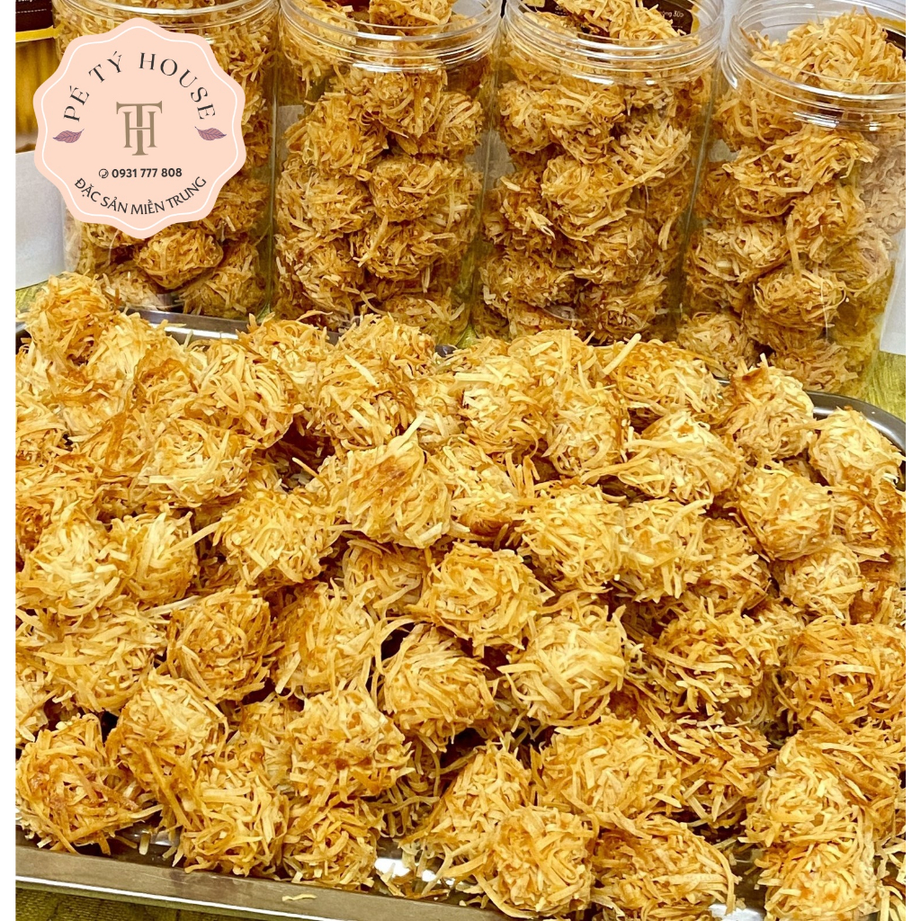 Bánh dừa sấy sợi Bình Định_Giòn Rụm Thơm Ngon