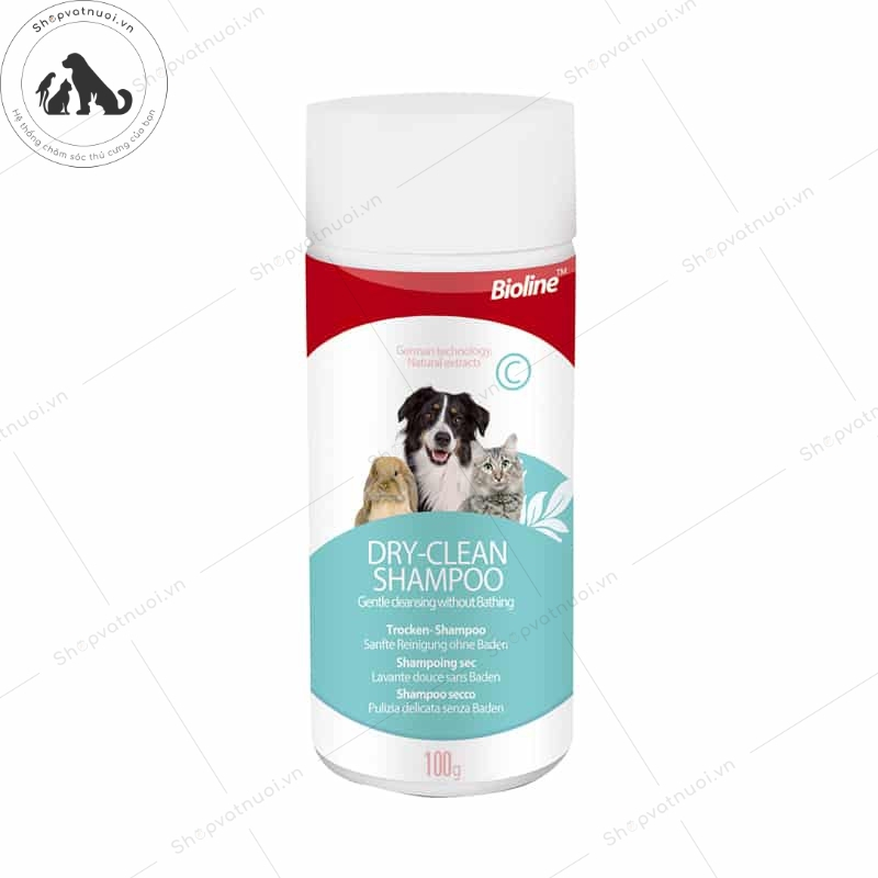 Phấn Tắm Khô Tẩy Bay Bụi Bẩn Không Gây Bết Dính Hương Thơm Dễ Chịu Bioline Dry- Clean Shampoo 100g