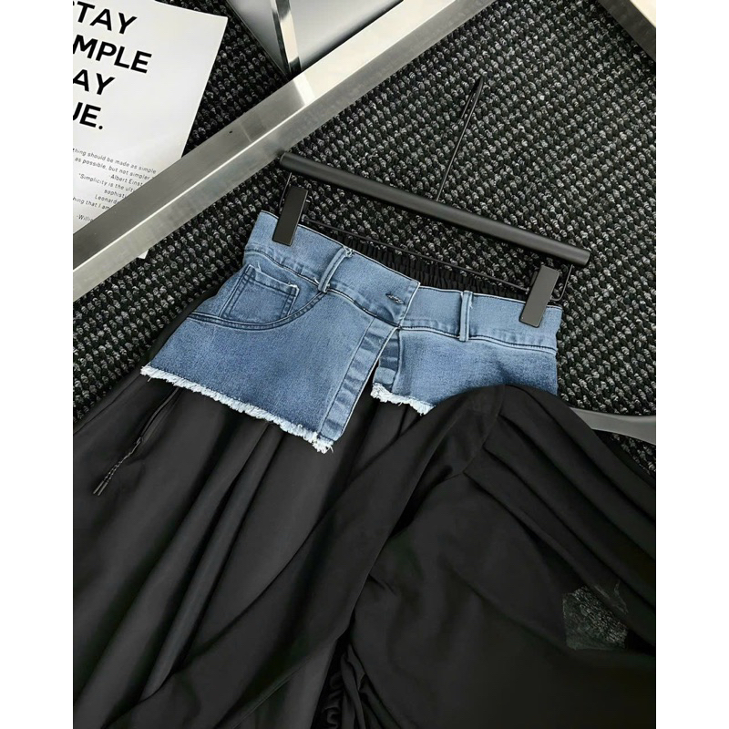 Set áo tay dài phối chân váy maxi