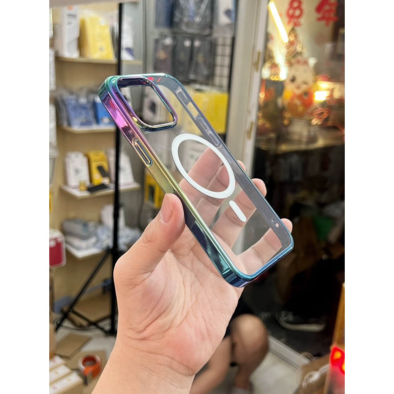 Ốp lưng chống ố iPhone 15 pro max chống shock X level ombre viền dẻo nguyễn gia group cao đạt q5: