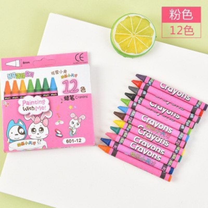 Bút Sáp Màu 8,12,24 Cho Bé Tô Vẽ  Màu Không Độc Hại Chất liệu an toàn, có mùi thơm dễ chịu