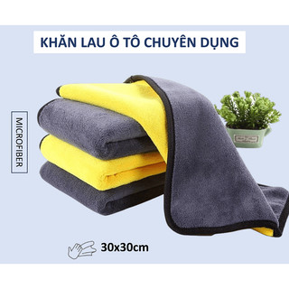 Khăn Lau Xe Ô Tô Chuyên Dụng 3M Microfiber Cao Cấp (Loại dày Siêu thấm)