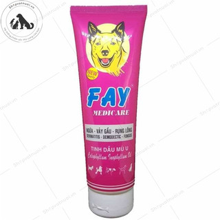 Sữa Tắm Trị Ngứa Vảy Gàu Rụng Lông Tinh Dầu Mù U Fay Medicare Cho Chó Mèo Lọ 285ml