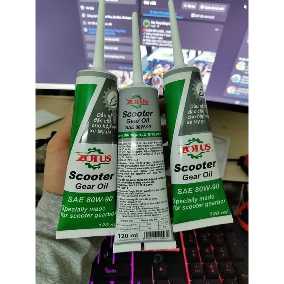 Dầu nhớt hộp số xe tay ga castrol chính hãng