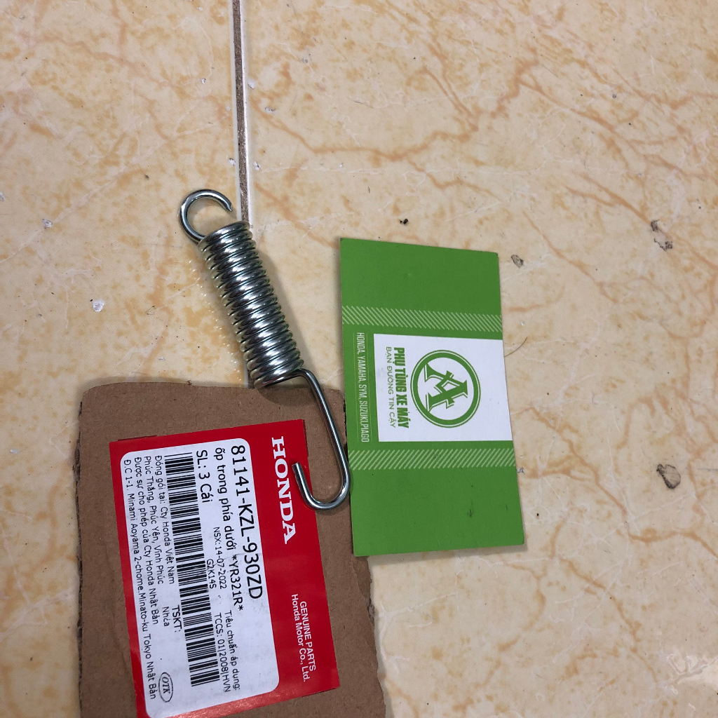 Lò Xo chân chống Nghiêng XE MÁY : SH , Dream Wave, RS, Sirus, ViVa