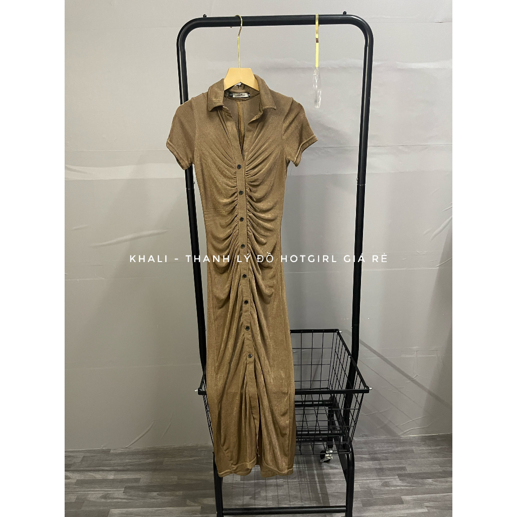 Váy body zip + Đầm voan hoa nhí