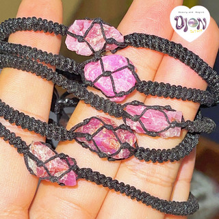 Vòng tay đá RUBY Hồng Ngọc thô- Hạnh phúc,tự tin,công việc,bảo vệ