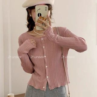 Áo khoác len Cadigan nữ cổ tròn chất len mềm mịn , Áo len mỏng cách điệu dài tay nhiều màu dễ phối đồ P74