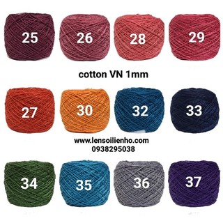 Sợi cotton VN 1mm (cuộn 100gr)
