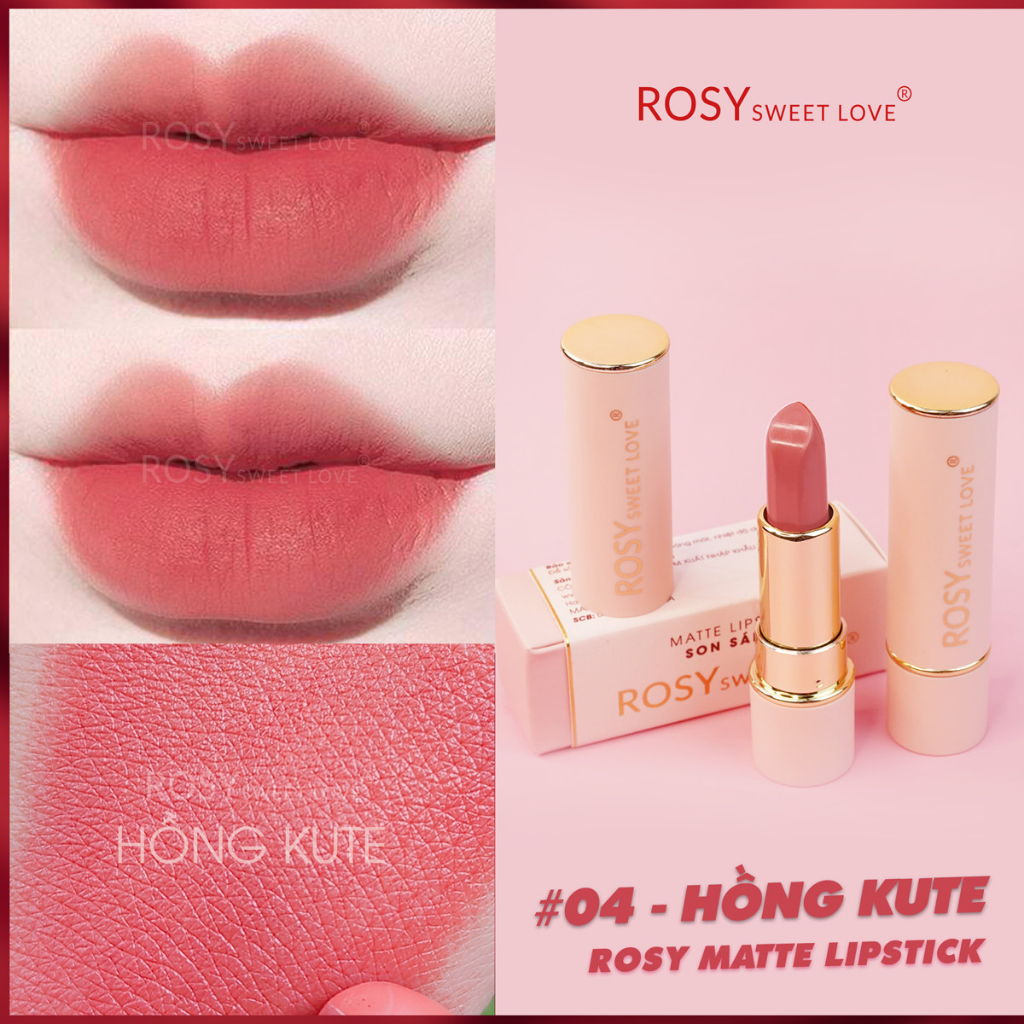 Son thỏi ROSY SWEET LOVE 3.5g [Màu Hồng Kute ]