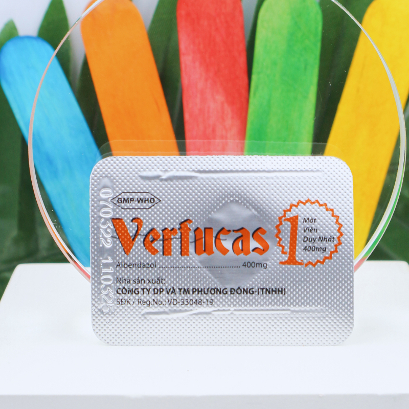 Thuốc Tẩy Giun VERFUCAS Dành Cho Trẻ Em Trên 2 Tuổi