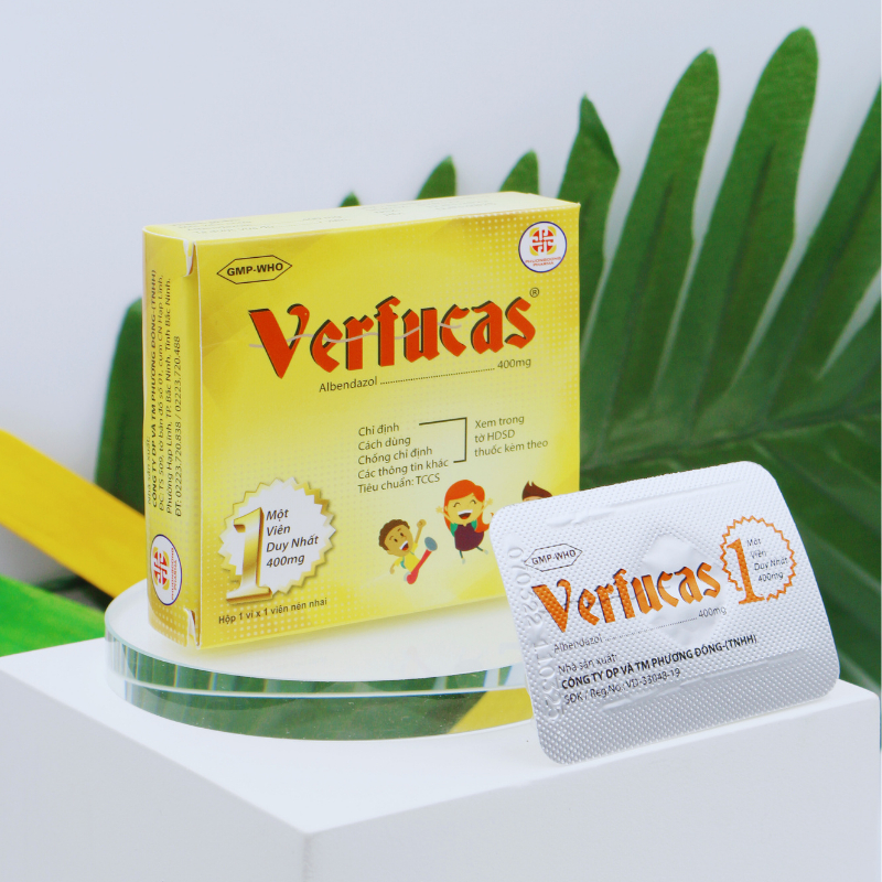 Thuốc Tẩy Giun VERFUCAS Dành Cho Trẻ Em Trên 2 Tuổi