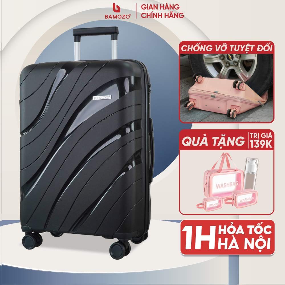 Vali Du Lịch Nancy Bamozo Size 28 Cao Cấp, Vali Kéo Nhựa PP Chống Vỡ - Bảo Hành 5 Năm, 1 ĐỔI 1 Trong 30 Ngày