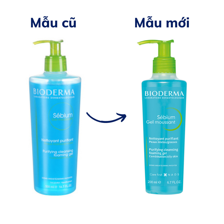 Sữa rửa mặt Bioderma Sebium Gel Moussant Chính Hãng - 200ml