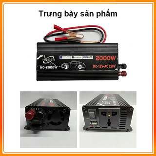 Kích điện 12v 220v sin chuẩn 2000w,bộ chuyển đổi điện 12v sang 220v,chuyển nguồn 12v ra 220v 2000w,inverter 12v to 220v