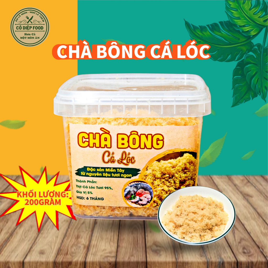 Chà Bông Cá Lóc Hủ 200Gram