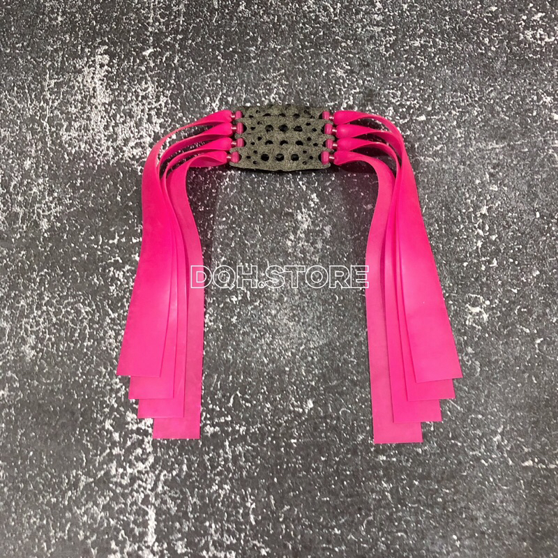 Dây Thun Ná cao su USOPP BAND hồng buộc sẵn da 3 lỗ độ dày 0.55mm-0.65mm