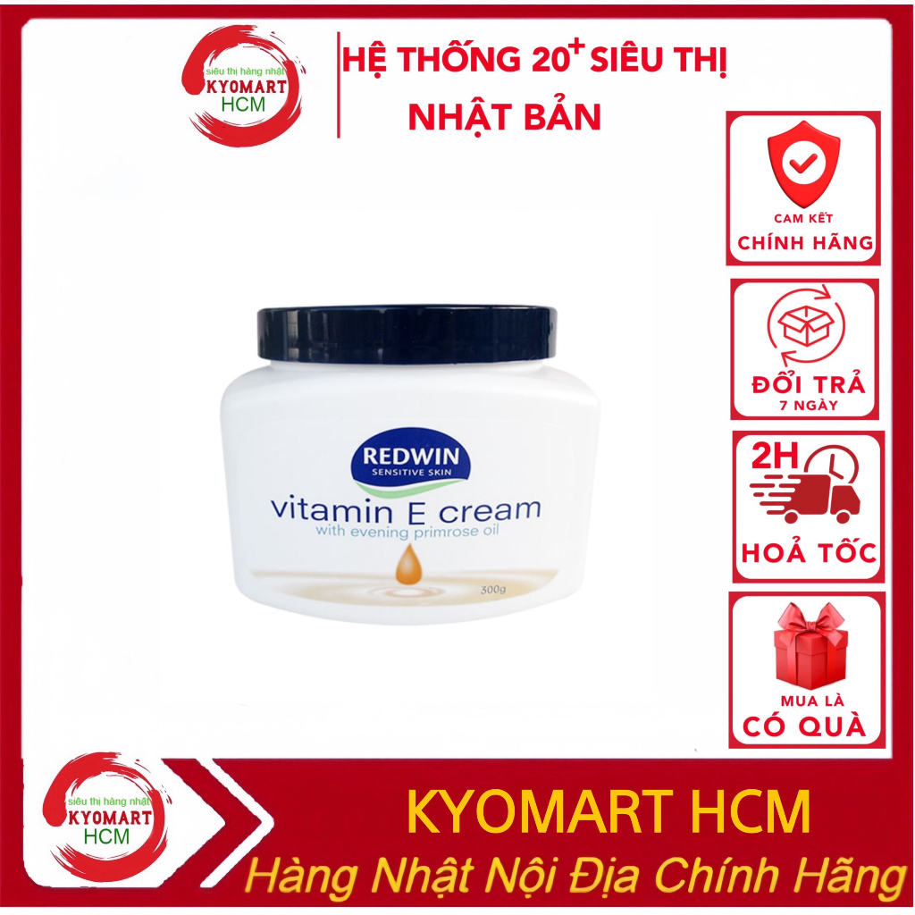 Kem dưỡng da Vitamin E Cream Redwin 300g